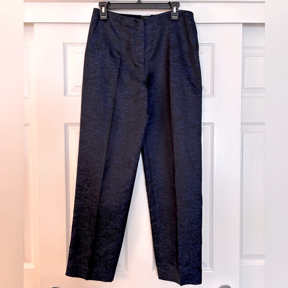 Giorgio Armani 100% Silk Snake-Print Trousers